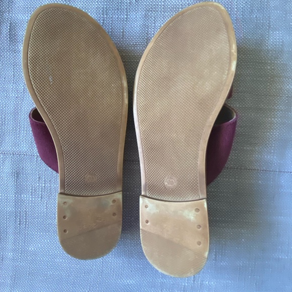 Mariella Pink Italian Suede Feel Slide On Summer Beach Sandals- Sz-9 - Picture 10 of 15